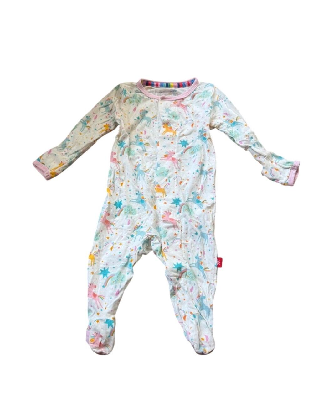 Magnetic Me One Piece Long Sleeve Newborn Baby 5-8lbs Unicorn Print